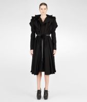 Bottega Veneta® Nero Technical Crepe Coat Bottega Veneta® Nero Technical Crepe Coat
