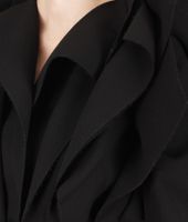 Bottega Veneta® Nero Technical Crepe Coat Bottega Veneta® Nero Technical Crepe Coat
