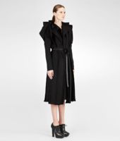 Bottega Veneta® Nero Technical Crepe Coat Bottega Veneta® Nero Technical Crepe Coat