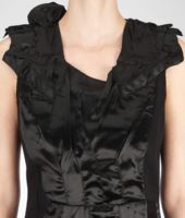 Bottega Veneta® Nero Crashed Satin Dress Bottega Veneta® Nero Crashed Satin Dress