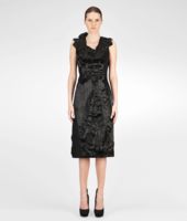 Bottega Veneta® Nero Crashed Satin Dress Bottega Veneta® Nero Crashed Satin Dress