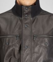 Bottega Veneta® Nero Shiny Lambskin Parka Jacket Bottega Veneta® Nero Shiny Lambskin Parka Jacket