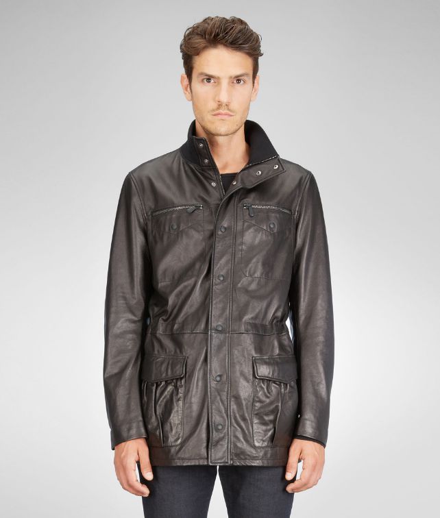 BOTTEGA VENETA PARKA AUS LAMMLEDER IN NERO Blazer, Jacke & Mantel U fp