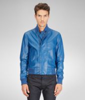 Bottega Veneta® Dark Électrique Shiny Lambskin Parka Jacket Bottega Veneta® Dark Électrique Shiny Lambskin Parka Jacket