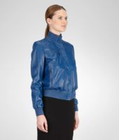Bottega Veneta® Électrique Shiny Lambskin Jacket Bottega Veneta® Électrique Shiny Lambskin Jacket