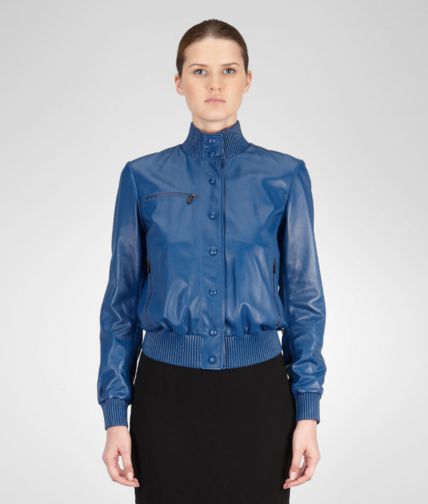 BOTTEGA VENETA - Électrique Shiny Lambskin Jacket