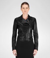 Bottega Veneta® Jacke aus glänzendem Lammfell Nero Bottega Veneta® Jacke aus glänzendem Lammfell Nero