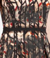 Bottega Veneta® Kleid aus Seide mit Karomuster Multicolor Nero Bottega Veneta® Kleid aus Seide mit Karomuster Multicolor Nero