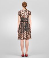 Bottega Veneta® Kleid aus Seide mit Karomuster Multicolor Nero Bottega Veneta® Kleid aus Seide mit Karomuster Multicolor Nero