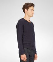 Bottega Veneta® Dark Navy Light Double Jersey T-Shirt Bottega Veneta® Dark Navy Light Double Jersey T-Shirt