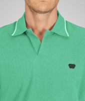 Bottega Veneta® Trèfle Solid Piquet Polo Bottega Veneta® Trèfle Solid Piquet Polo