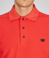 Bottega Veneta® New Red Solid Piquet Polo Bottega Veneta® New Red Solid Piquet Polo
