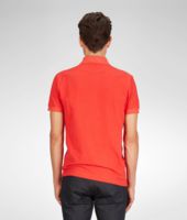 Bottega Veneta® New Red Solid Piquet Polo Bottega Veneta® New Red Solid Piquet Polo