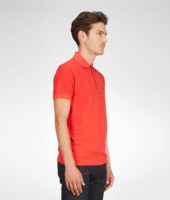 Bottega Veneta® New Red Solid Piquet Polo Bottega Veneta® New Red Solid Piquet Polo