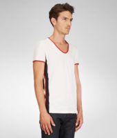 Bottega Veneta® Pearl Dark Navy Fraise Organic Cotton T-shirt Bottega Veneta® Pearl Dark Navy Fraise Organic Cotton T-shirt
