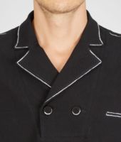 Bottega Veneta® NERO PAINTED PIQUET POLO Bottega Veneta® NERO PAINTED PIQUET POLO