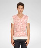 Bottega Veneta® Pearl New Red Printed Light Cotton T-Shirt Bottega Veneta® Pearl New Red Printed Light Cotton T-Shirt