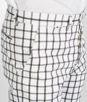 Bottega Veneta® PAPYRUS NERO CHECK GABARDINE COTTON PANT Bottega Veneta® PAPYRUS NERO CHECK GABARDINE COTTON PANT