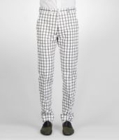 Bottega Veneta® PAPYRUS NERO CHECK GABARDINE COTTON PANT Bottega Veneta® PAPYRUS NERO CHECK GABARDINE COTTON PANT