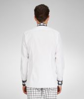 Bottega Veneta® BIANCO NERO HANDCHECK COTTON SHIRT Bottega Veneta® BIANCO NERO HANDCHECK COTTON SHIRT