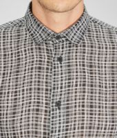 Bottega Veneta® NERO BIANCO SKETCH CHECK COTTON GAUZE SHIRT Bottega Veneta® NERO BIANCO SKETCH CHECK COTTON GAUZE SHIRT