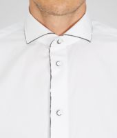 Bottega Veneta® BIANCO PAINTED LIGHT COTTON SHIRT Bottega Veneta® BIANCO PAINTED LIGHT COTTON SHIRT