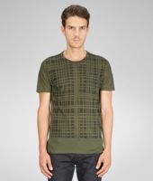 Bottega Veneta® SERGEANT NERO GRAPHIC HANDCHECK JERSEY T-SHIRT Bottega Veneta® SERGEANT NERO GRAPHIC HANDCHECK JERSEY T-SHIRT