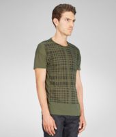 Bottega Veneta® SERGEANT NERO GRAPHIC HANDCHECK JERSEY T-SHIRT Bottega Veneta® SERGEANT NERO GRAPHIC HANDCHECK JERSEY T-SHIRT