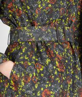 Bottega Veneta® MULTICOLOR ABSTRACT FLOWER PRINT TRENCH Bottega Veneta® MULTICOLOR ABSTRACT FLOWER PRINT TRENCH