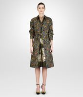 Bottega Veneta® MULTICOLOR ABSTRACT FLOWER PRINT TRENCH Bottega Veneta® MULTICOLOR ABSTRACT FLOWER PRINT TRENCH