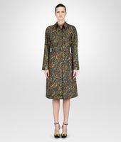 Bottega Veneta® MULTICOLOR ABSTRACT FLOWER PRINT TRENCH Bottega Veneta® MULTICOLOR ABSTRACT FLOWER PRINT TRENCH