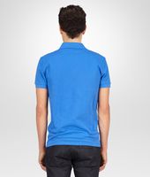 Bottega Veneta® Signal Blue Solid Piquet Polo Bottega Veneta® Signal Blue Solid Piquet Polo