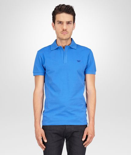 BOTTEGA VENETA - POLO SIGNAL BLUE EN PIQUET