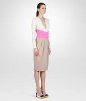 Bottega Veneta® MIST ROSA SHOCK SILK SATIN DRESS Bottega Veneta® MIST ROSA SHOCK SILK SATIN DRESS
