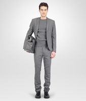 Bottega Veneta® New Light Grey Melange Reagle Flannel Jacket Bottega Veneta® New Light Grey Melange Reagle Flannel Jacket