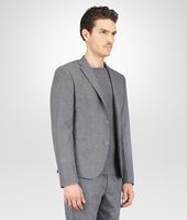 Bottega Veneta® New Light Grey Melange Reagle Flannel Jacket Bottega Veneta® New Light Grey Melange Reagle Flannel Jacket