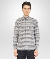 Bottega Veneta® New Light Grey Multiple Window Print Shirt Bottega Veneta® New Light Grey Multiple Window Print Shirt