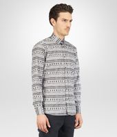 Bottega Veneta® New Light Grey Multiple Window Print Shirt Bottega Veneta® New Light Grey Multiple Window Print Shirt