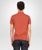 Bottega Veneta® POLOSHIRT AUS ROBUSTEM PIKEE BURNT RED Bottega Veneta® POLOSHIRT AUS ROBUSTEM PIKEE BURNT RED