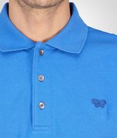 Bottega Veneta® POLOSHIRT AUS ROBUSTEM PIKEE SIGNAL BLUE Bottega Veneta® POLOSHIRT AUS ROBUSTEM PIKEE SIGNAL BLUE