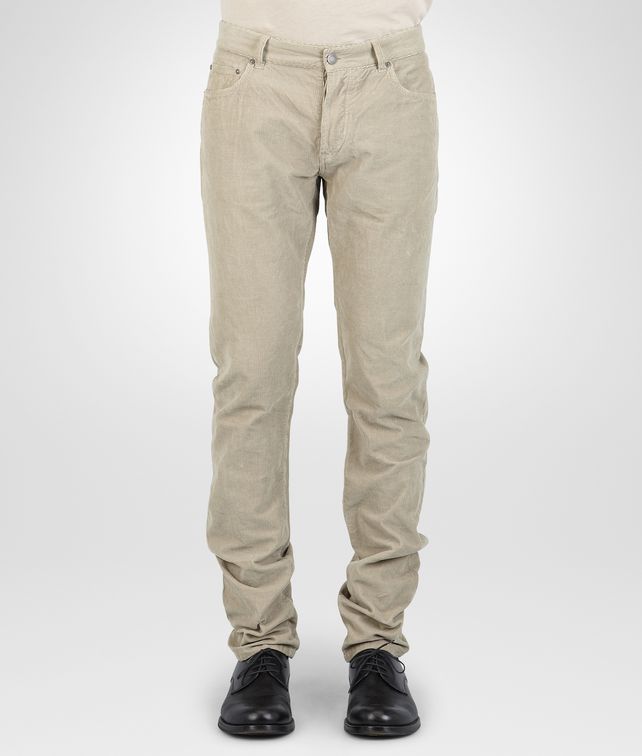 BOTTEGA VENETA Sand Summer Velvet Corduroy Pant Trouser or jeans U fp