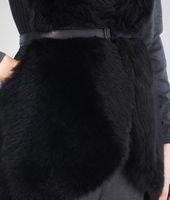 Bottega Veneta® Nero Long Hair Shearling Merinos Vest Bottega Veneta® Nero Long Hair Shearling Merinos Vest