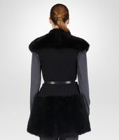 Bottega Veneta® Nero Long Hair Shearling Merinos Vest Bottega Veneta® Nero Long Hair Shearling Merinos Vest
