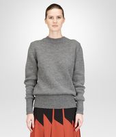 Bottega Veneta® DARK GREY DRY WOOL SWEATER Bottega Veneta® DARK GREY DRY WOOL SWEATER