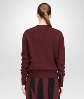 Bottega Veneta® AUBERGINE DRY WOOL SWEATER Bottega Veneta® AUBERGINE DRY WOOL SWEATER
