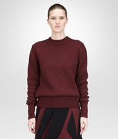 Bottega Veneta® AUBERGINE DRY WOOL SWEATER Bottega Veneta® AUBERGINE DRY WOOL SWEATER