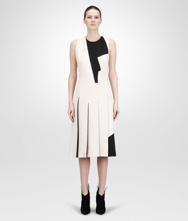 BOTTEGA VENETA PALE NERO CREPE WOOL DRESS Dress D fp