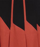 Bottega Veneta® BURNT RED NERO CREPE VISCOSE SABLE SKIRT Bottega Veneta® BURNT RED NERO CREPE VISCOSE SABLE SKIRT