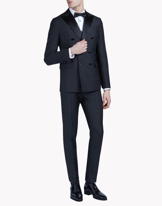 double breasted napoli suit combined look Man Dsquared2