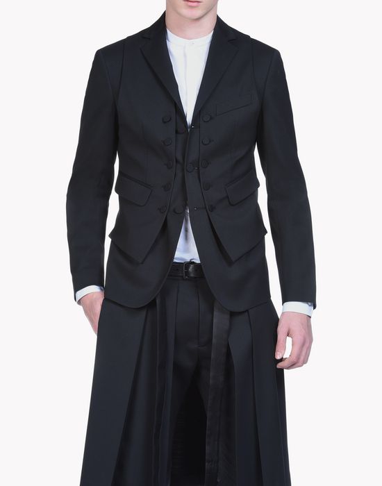 wool vest layered blazer coats & jackets Man Dsquared2